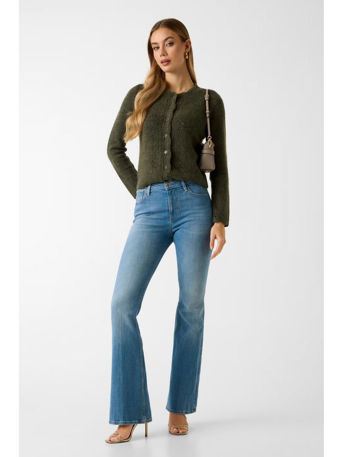 GUESS Jeans Donna SEXY FLARE W6RA0L D6882 SFWH SUNFLOWER BLISS WASH gioboutiqueweb