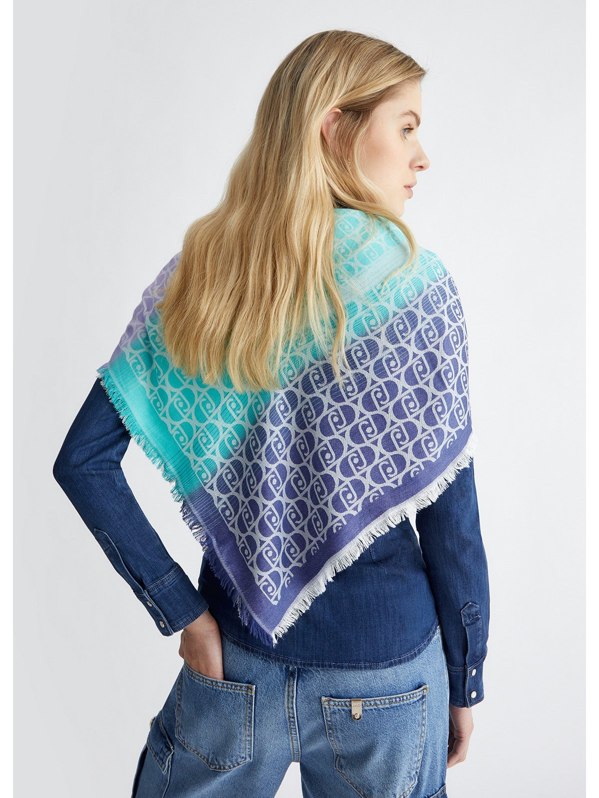 LIU JO SOFT Foulard Donna  2A4003T0300 93933 Blu gioboutiqueweb