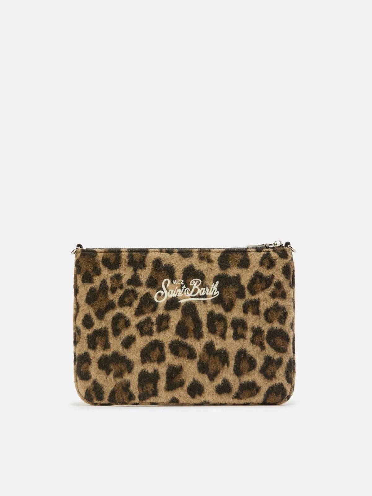 MC2 SAINT BARTH Pochette Donna  PARISIENNE FELT 00223I LEOPARD MIDI 18 EMB