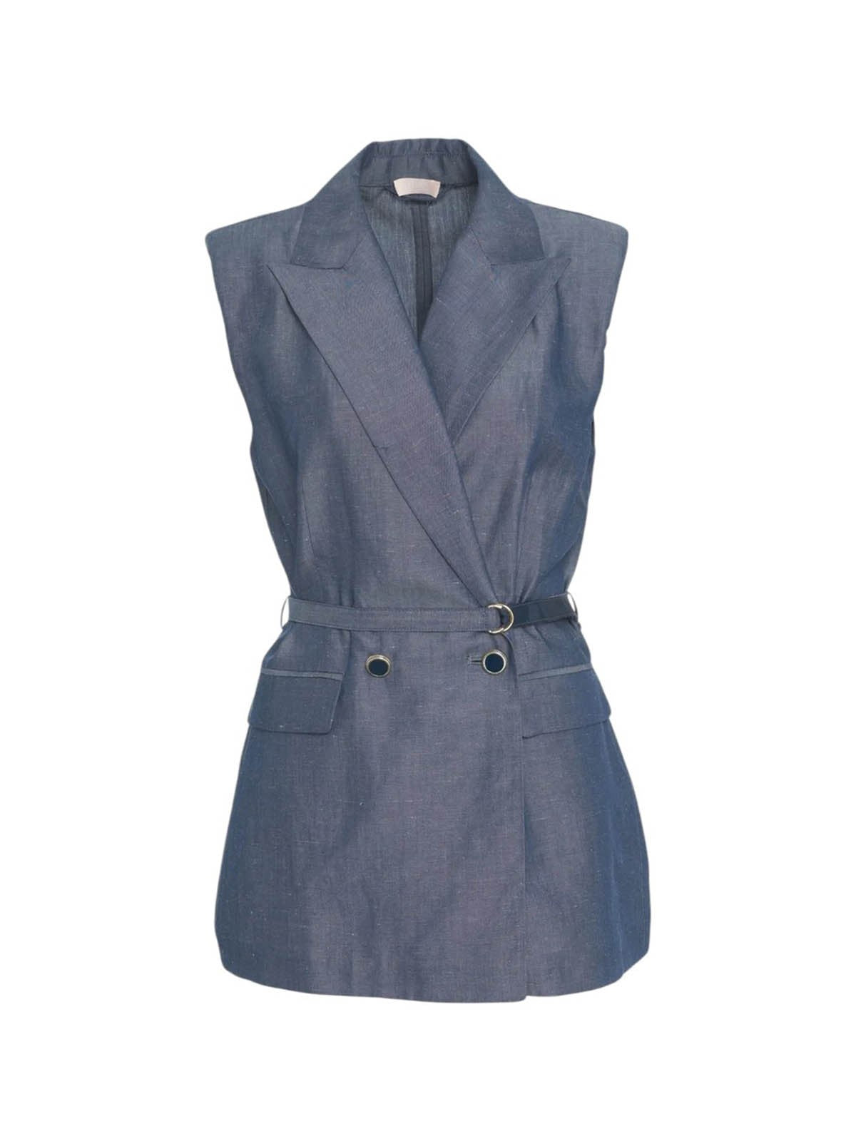LIU JO WHITE Gilet Donna  WA5133T4818 09481 Blu gioboutiqueweb