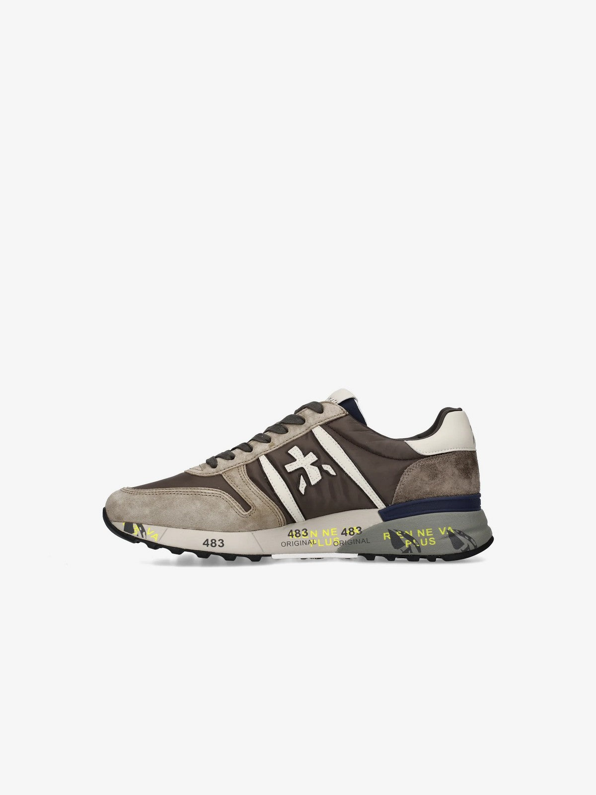PREMIATA Sneaker Uomo  LANDER VAR 7704 TAUPE/BROWN