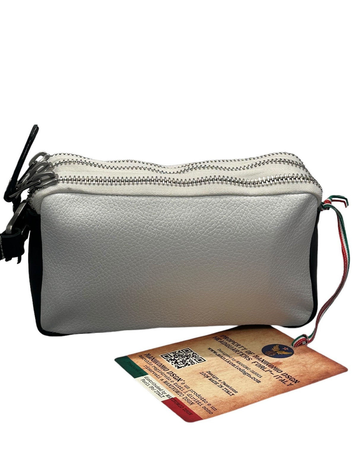 Manikomio dsgn clutch bag man borbello clutch PM02 white