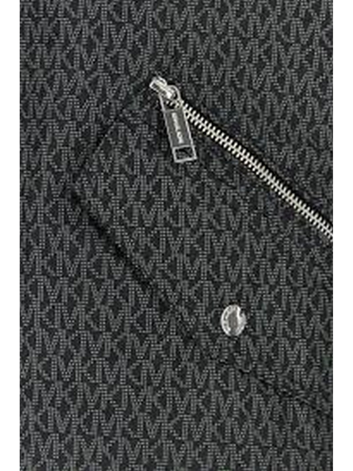 Michael Kors Women's Jacket Reversible MK Logo Parkha MT520INJN3 034 Nickel