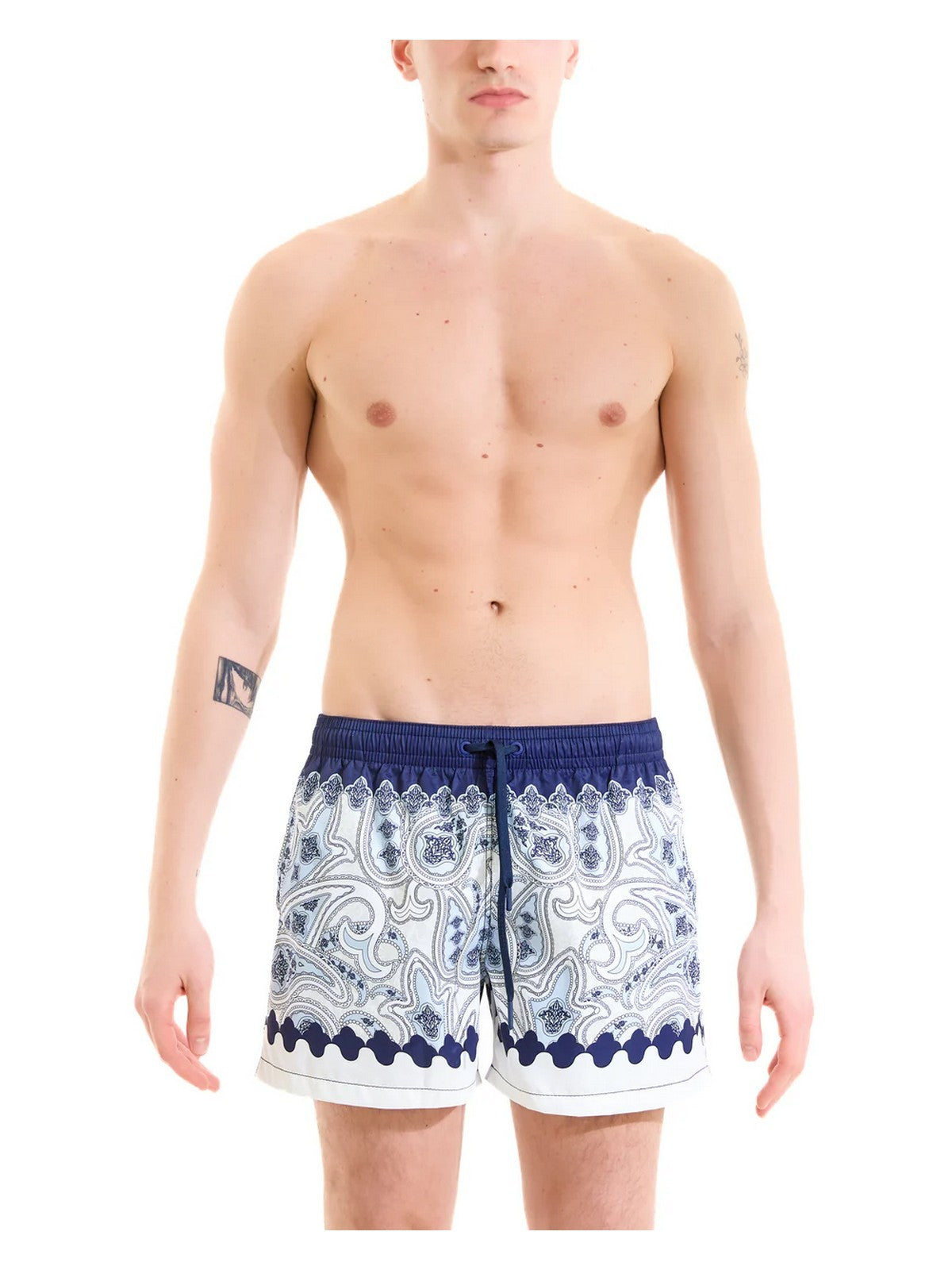 MOVE be different Costume da bagno Uomo  SVN PRINT J BIANCO/BLU gioboutiqueweb
