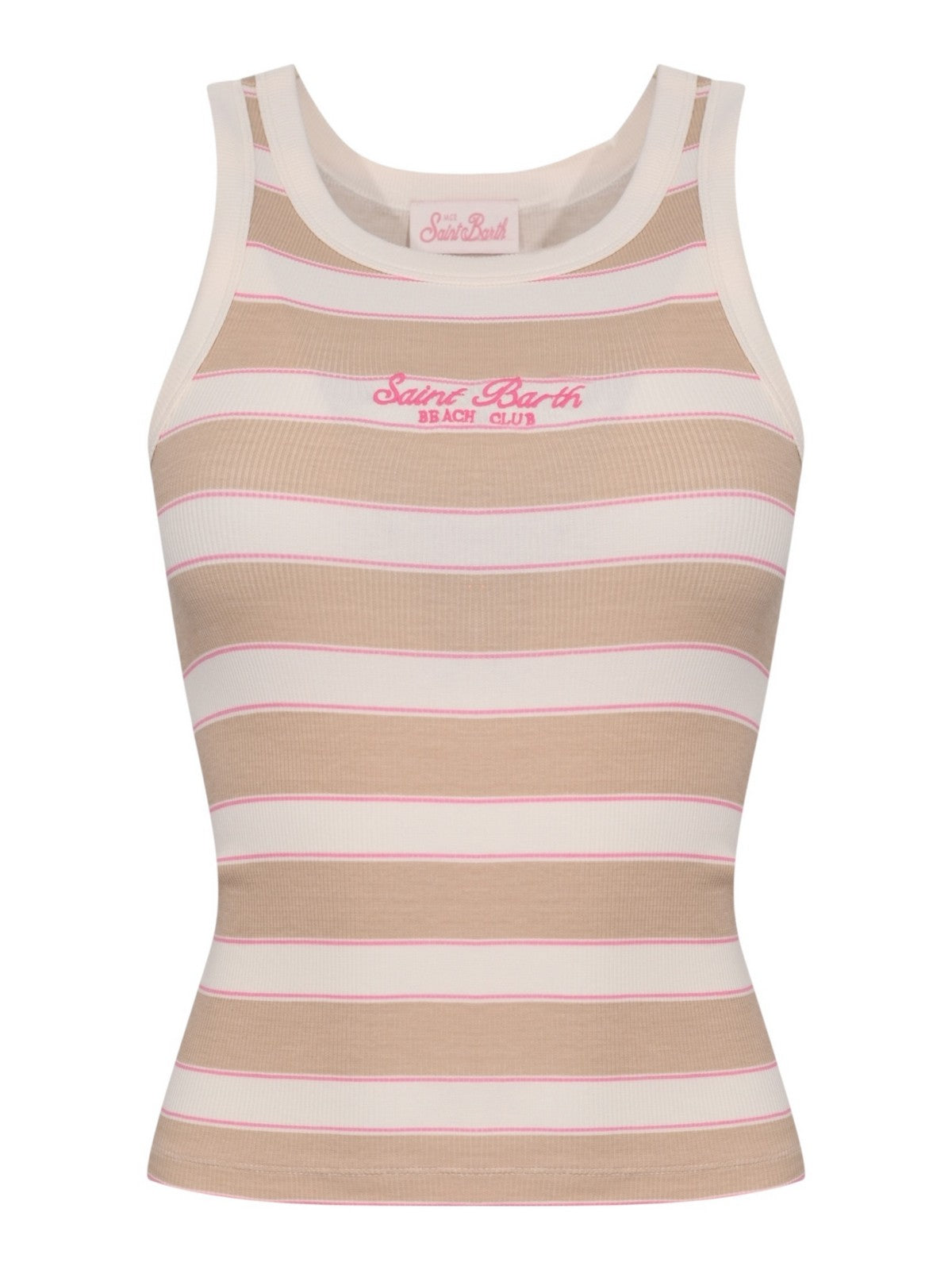 MC2 SAINT BARTH Top Donna  ADA 02673L RIB STB BEACH STRIPES 1121 EMB gioboutiqueweb
