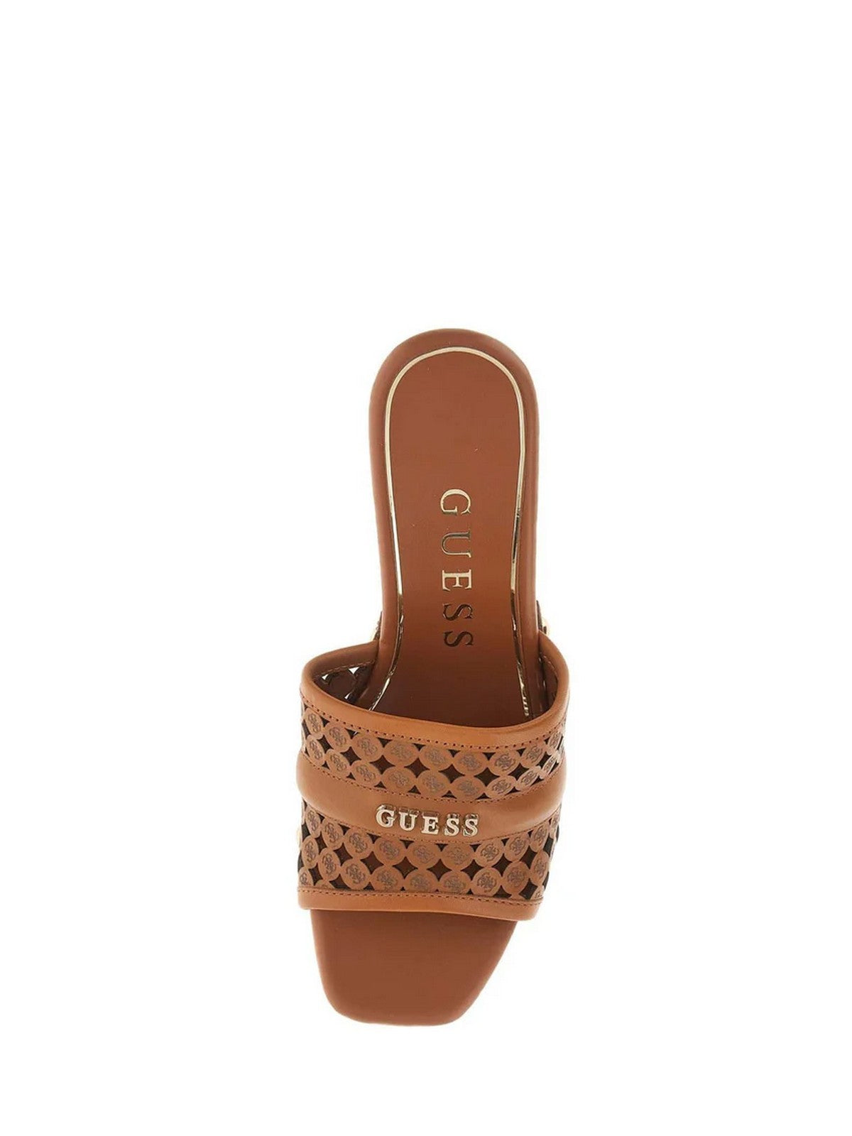 GUESS Sandalo Donna QUILL2 FLJ2LL LEA04 BROWN BROWN gioboutiqueweb