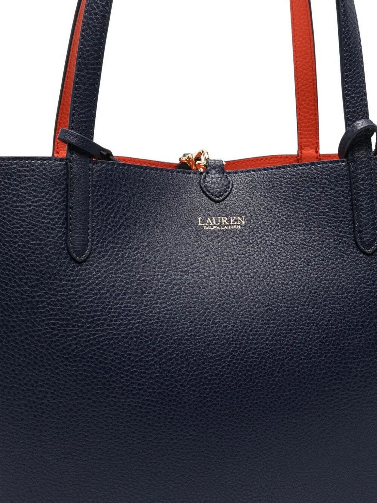 LAUREN RALPH LAUREN Borsa Donna RVRSBLE TOTE-TOTE-MEDIUM 431795329 079 REFINED NAVY/DUSK ORANGE