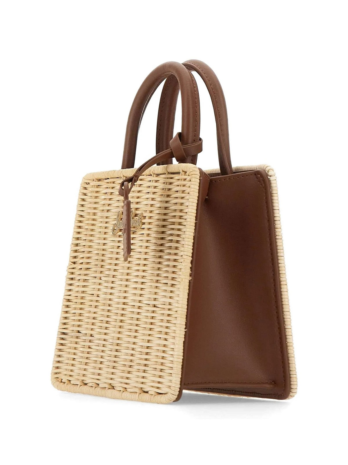 MC2 SAINT BARTH Borsa Donna  SHOP BAG MINI 01737L STRAW LEATHER 1119