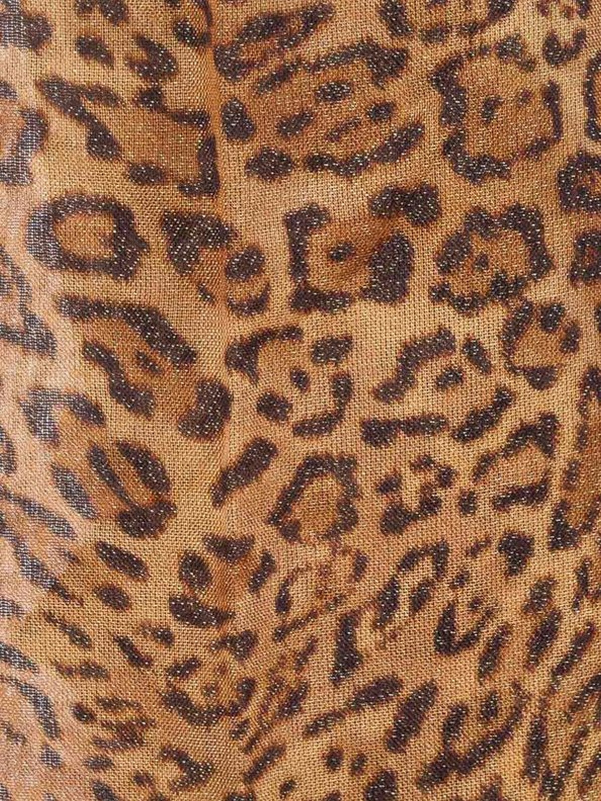 TWINSET Stola Donna SPOTTED PRINT SCARF 252TA4610 12737 ST.ANIMALIER COFFEE/LAND gioboutiqueweb