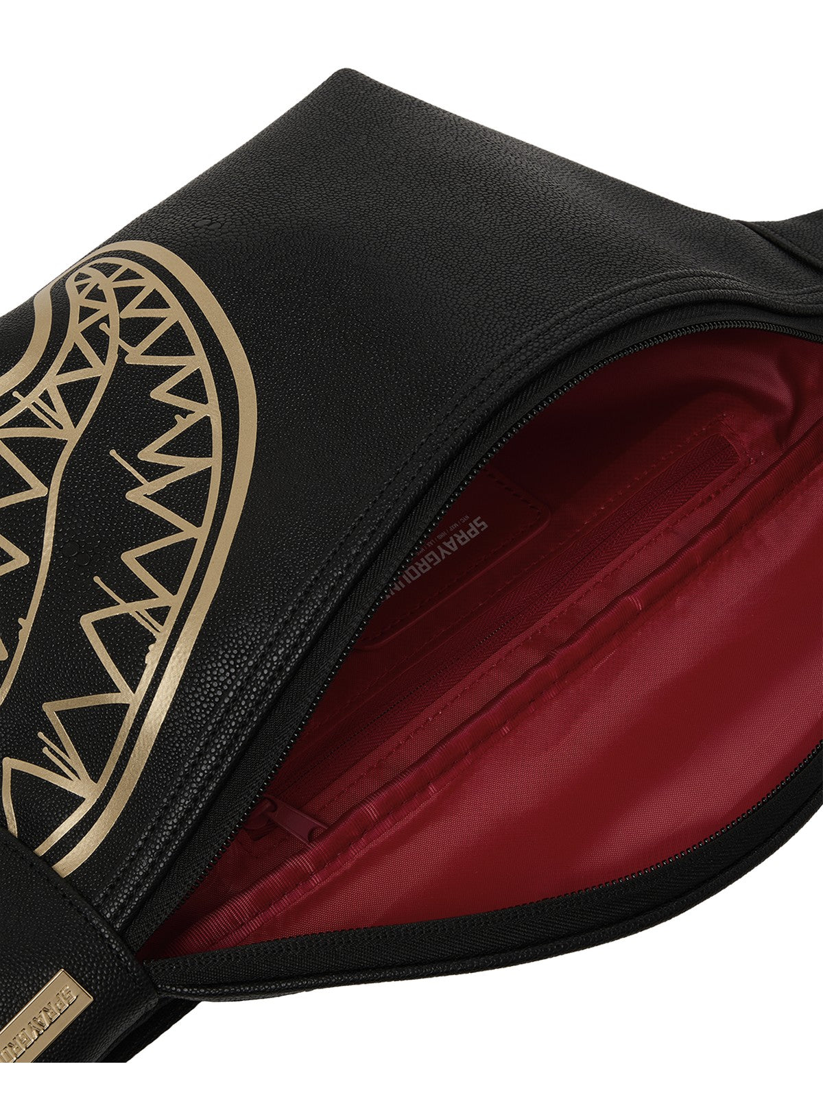 SPRAYGROUND Marsupio Unisex adulto THAT GOLD DRAP SAVVY CROSSBODY 910B8979NSZ Nero