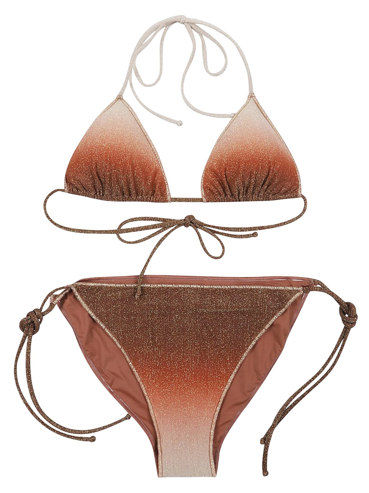 MC2 SAINT BARTH Costume da bagno Donna  LEVYNE OVERLOCK 00065L LUREX DEGRADE GOLD 18