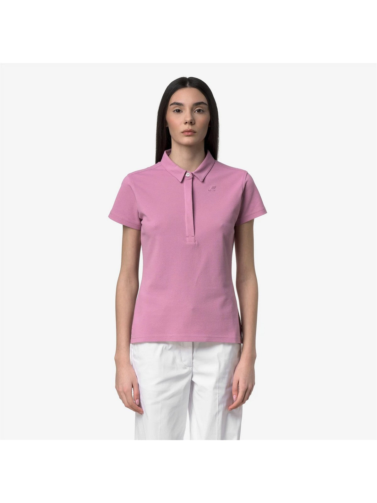K-WAY Polo Donna AMEDEA PIQUE K1127GW H41 VIOLET GLICINE gioboutiqueweb