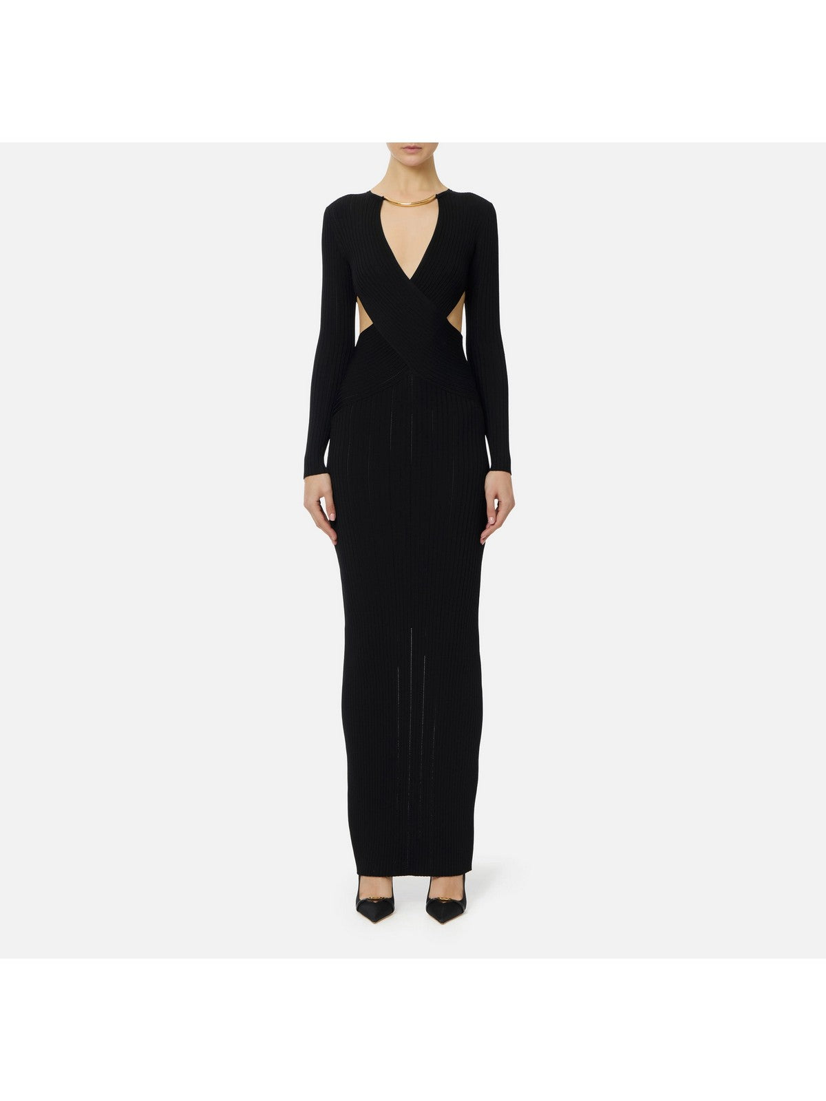 ELISABETTA FRANCHI Abito Donna  AM17S61E2 110 Nero gioboutiqueweb