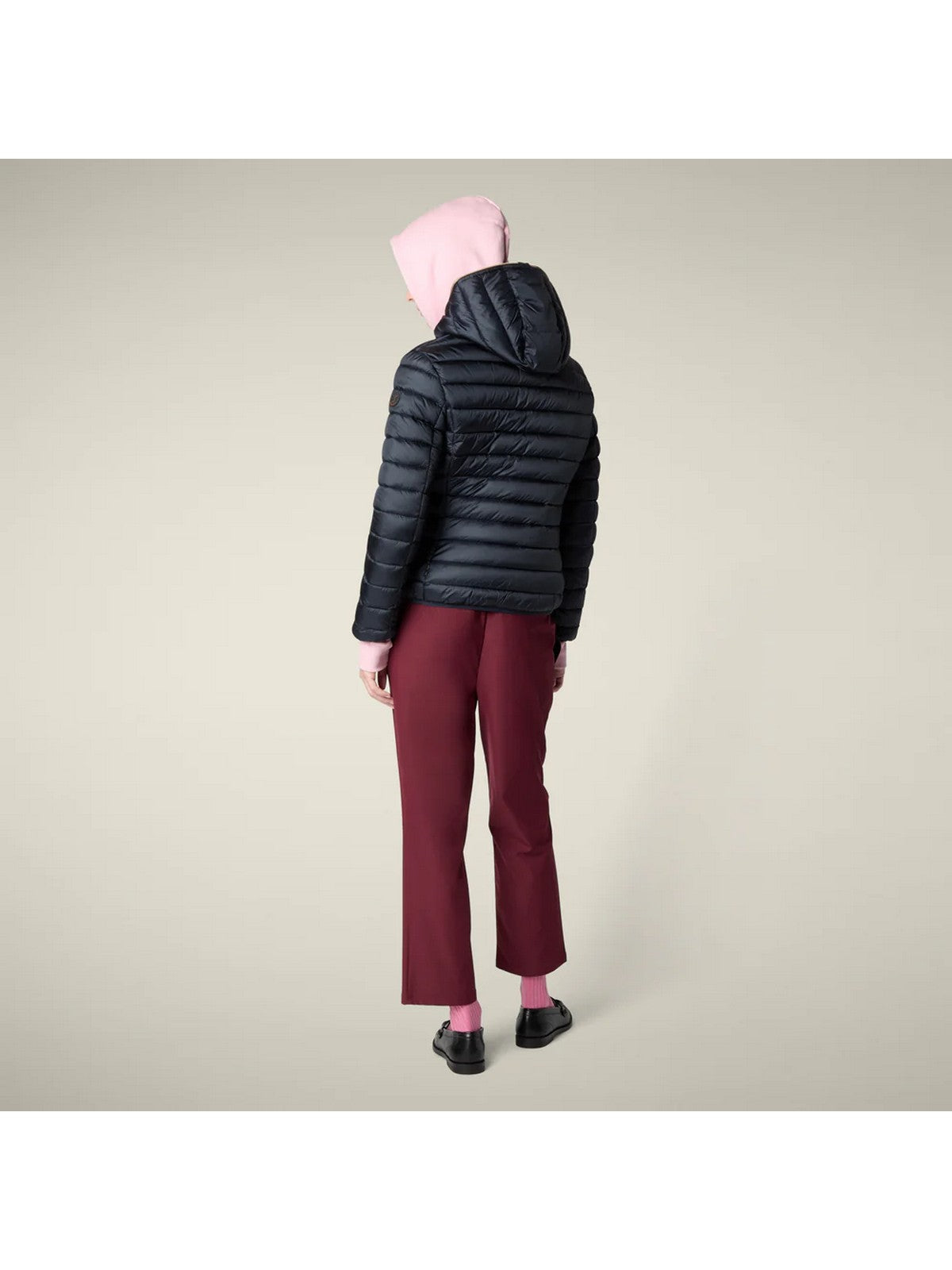 SAVE THE DUCK Piumino Donna Alexis D33620W IRIS21 90010 BLUE BLACK gioboutiqueweb