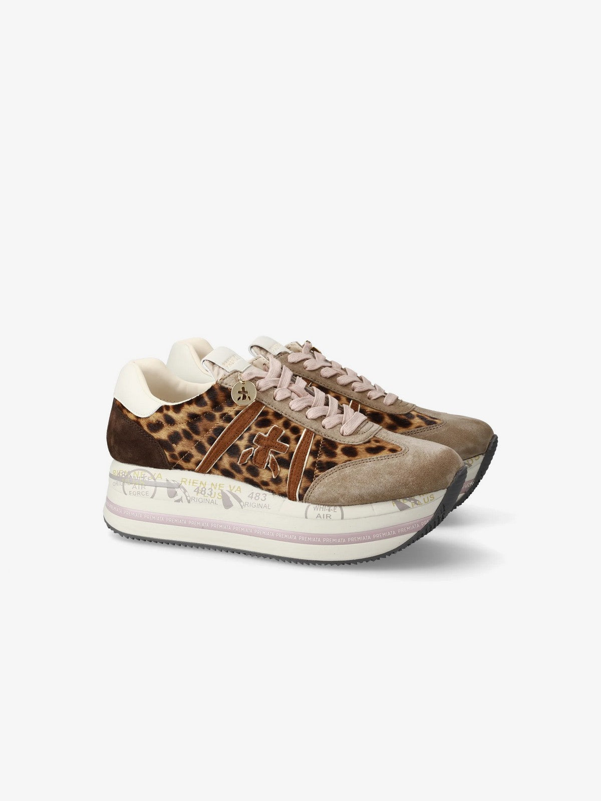 PREMIATA Sneaker Donna  BETH VAR 7741 ANIMALIER LEO