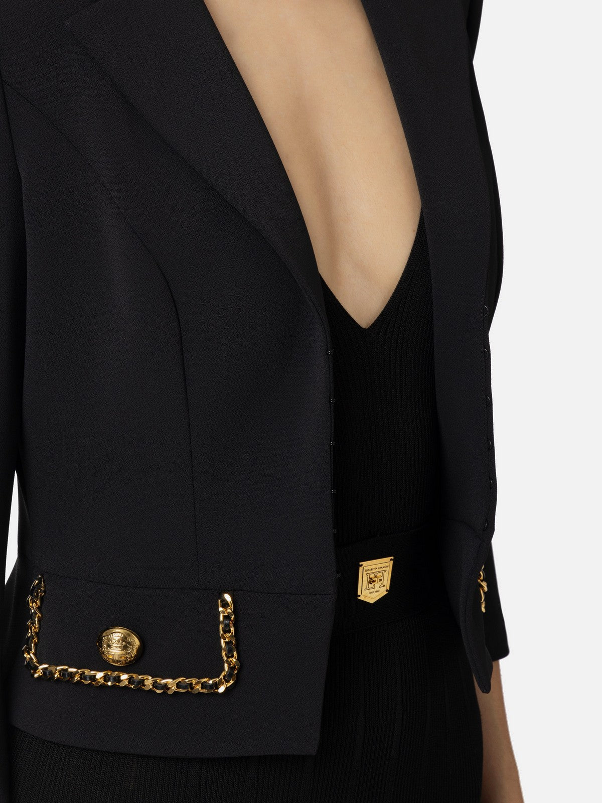 ELISABETTA FRANCHI Giacca Donna  GIT8546E2 110 Nero gioboutiqueweb
