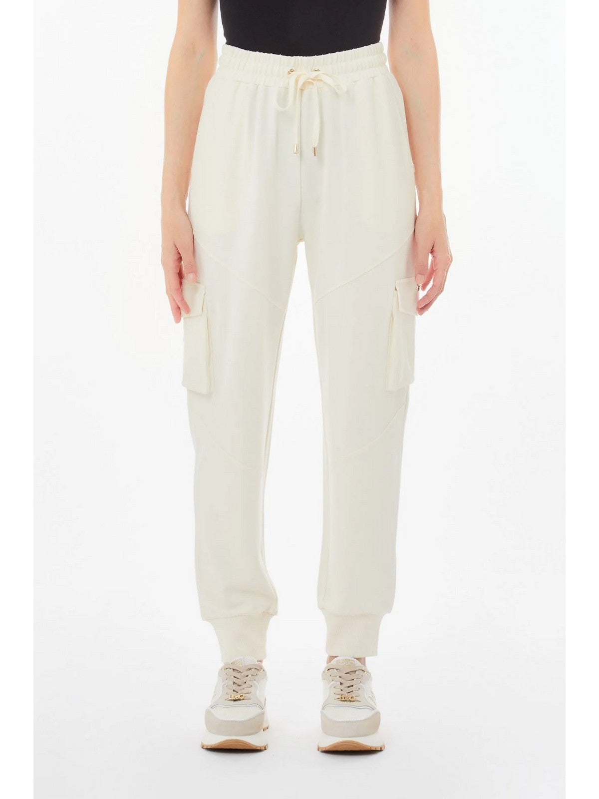 LIU JO SPORT Pantalone Donna  TA5043JS182 10105 White milk gioboutiqueweb