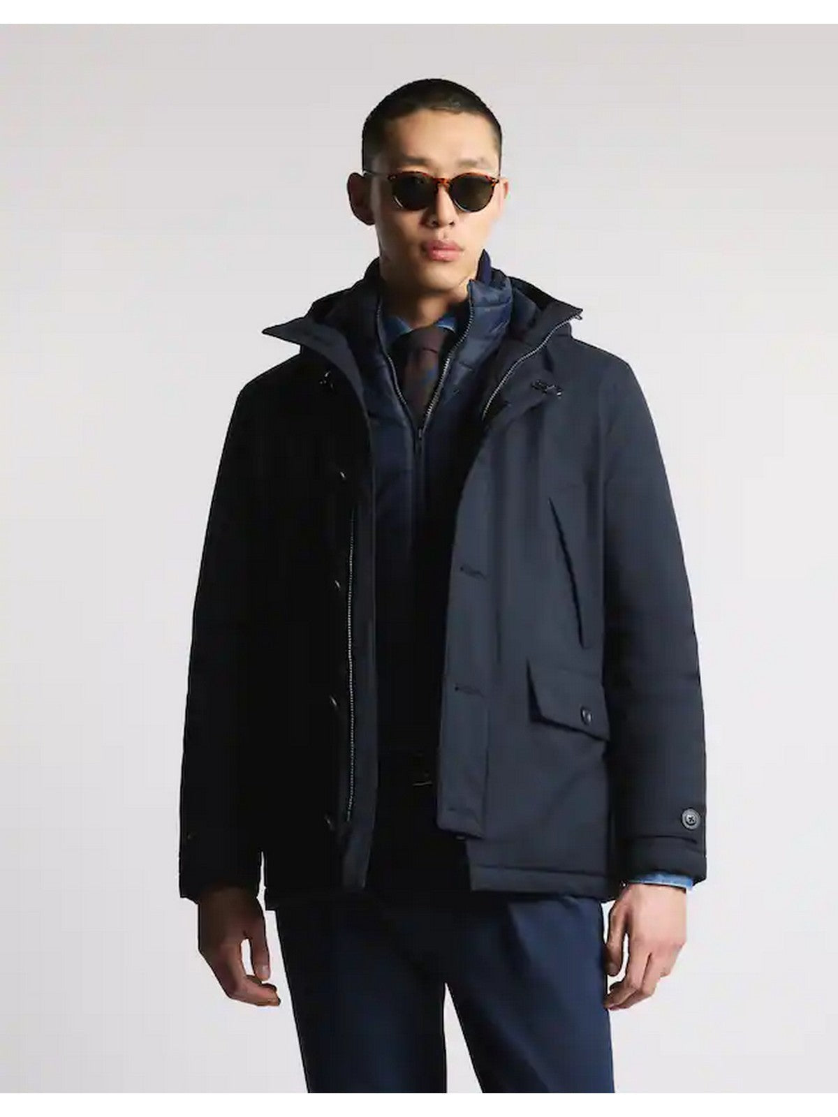 FAY Piumino Uomo  NAM13510220XLMU809 BLU PETROLIO