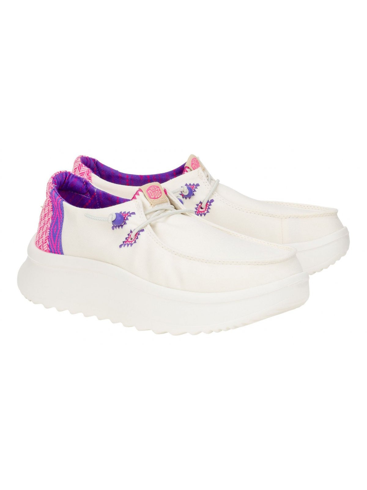 HEY DUDE Mocassino Donna  HD.41946 102 WHITE/PINK gioboutiqueweb