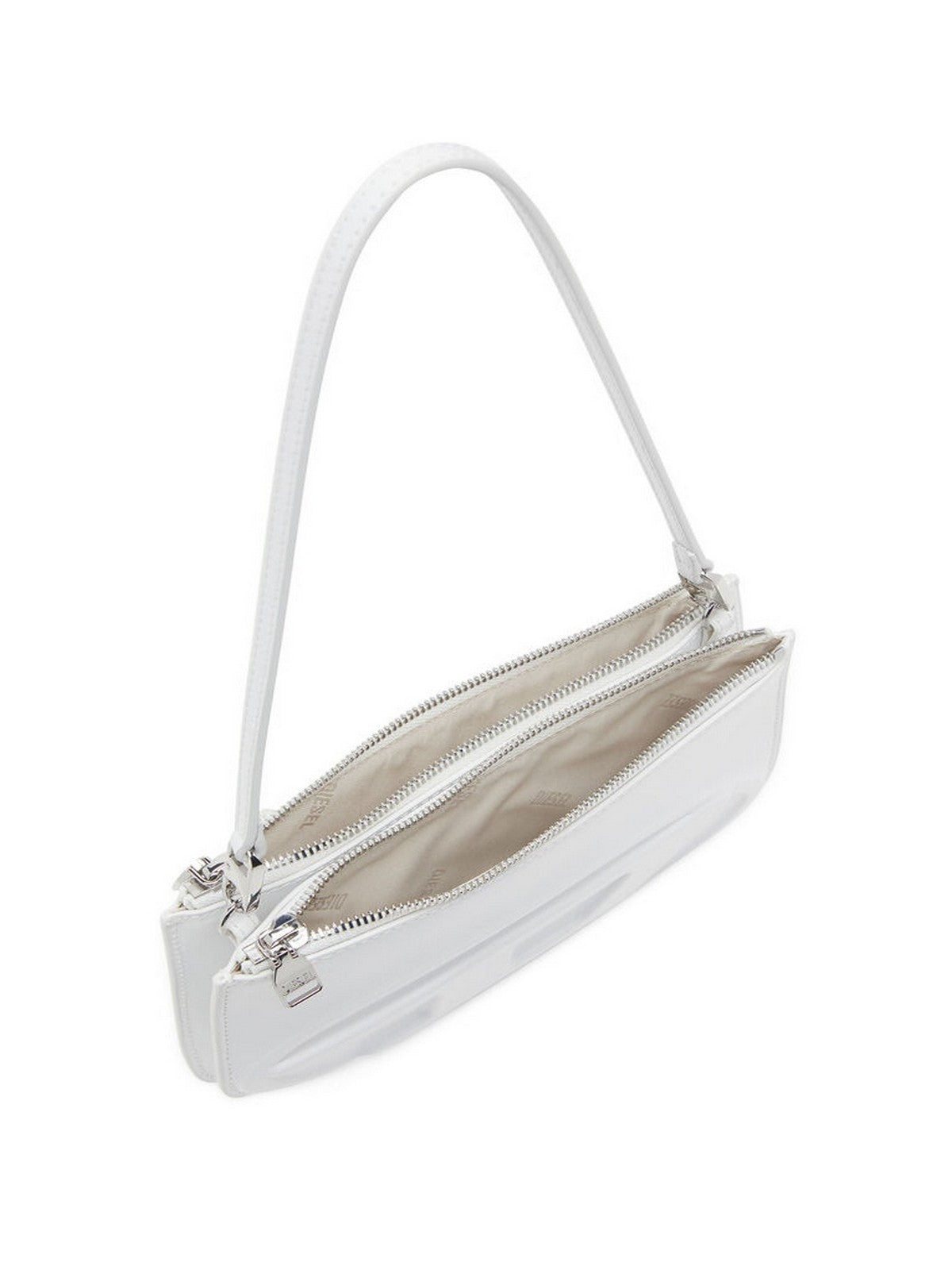 DIESEL Borsa Donna 1DR 2.0 1DR TWIN SHOULDER BAG X10330 PR818 T1003 100 - WHITE gioboutiqueweb
