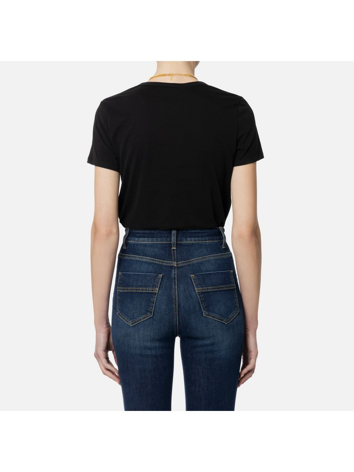 ELISABETTA FRANCHI T-Shirt e Polo Donna  MA00946E2 110 Nero gioboutiqueweb