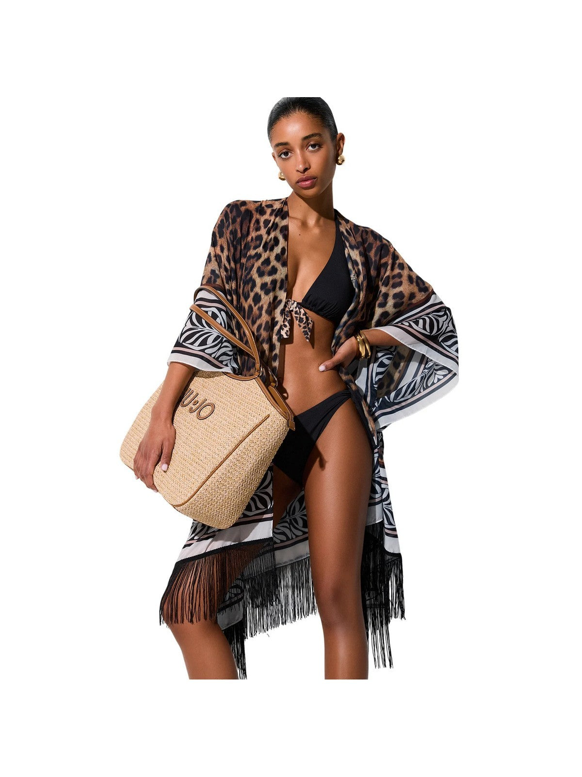 LIU JO BEACHWEAR Pareo Donna  VA6214T4902 V9789 ANIMALIER