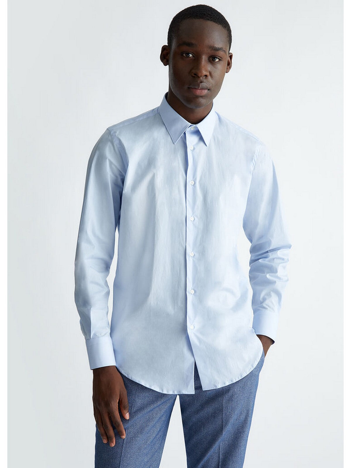 LIU JO UOMO Camicia Uomo  QXX007T2662 53915 Blu gioboutiqueweb