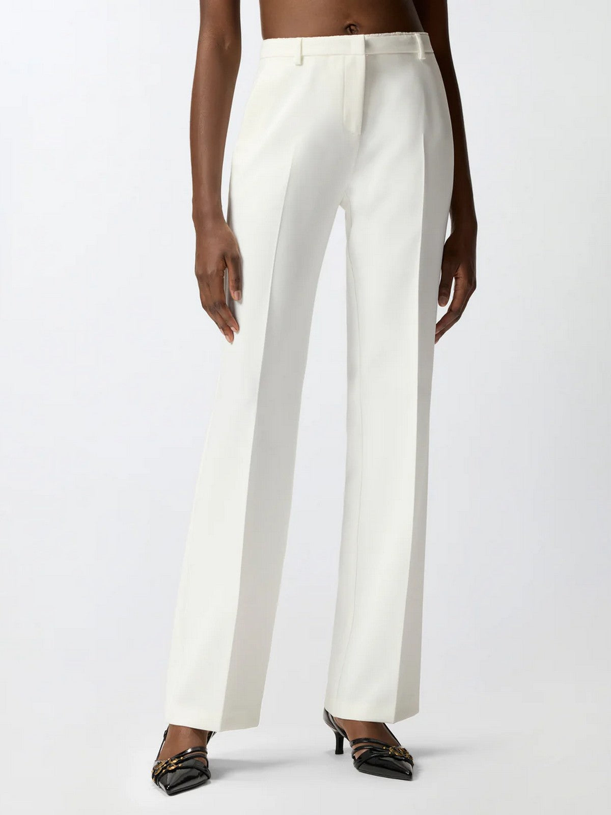 PINKO Pantalone Donna EUCALIPTO PANTALONE 106632-A32Z Z07 BIANCO SETA gioboutiqueweb