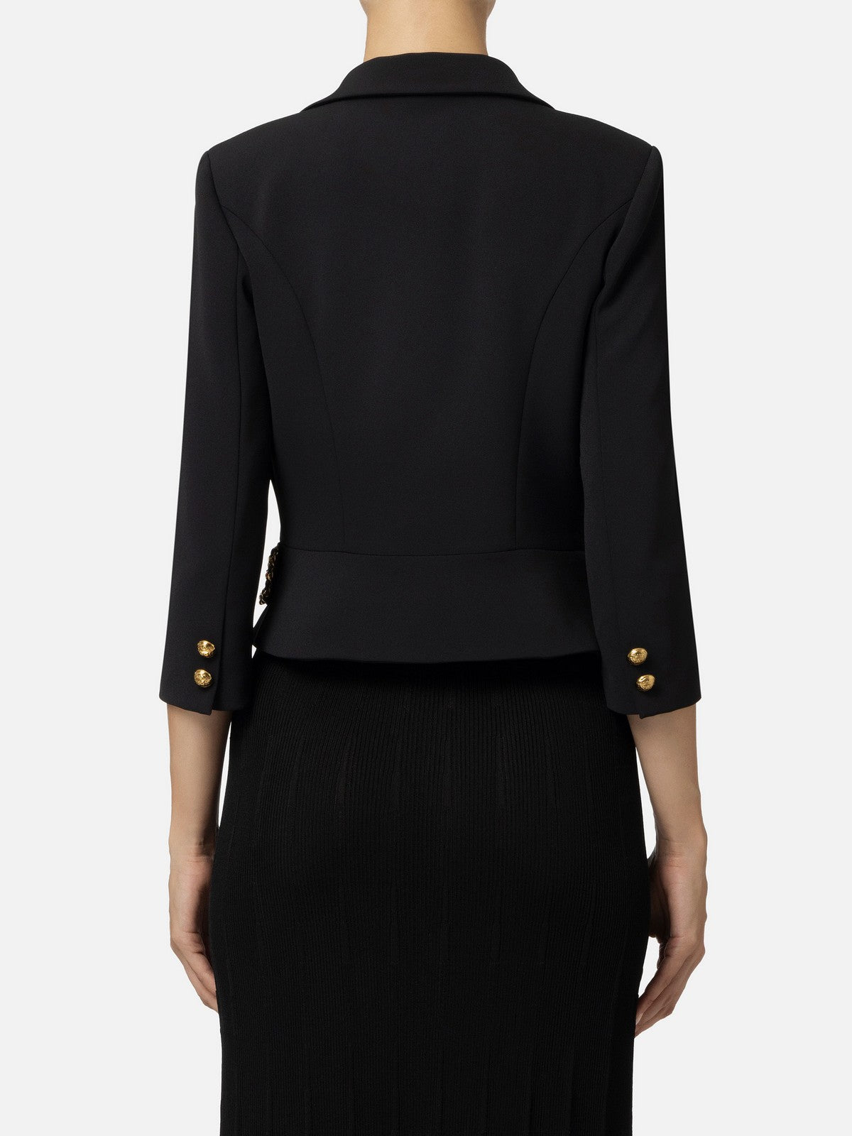 ELISABETTA FRANCHI Giacca Donna  GIT8546E2 110 Nero gioboutiqueweb