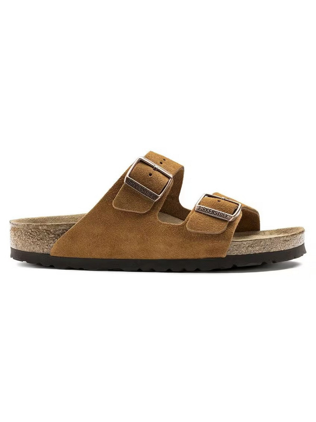 BIRKENSTOCK Sandalo Unisex adulto Arizona mink, Suede Leather 1027162 Marrone gioboutiqueweb
