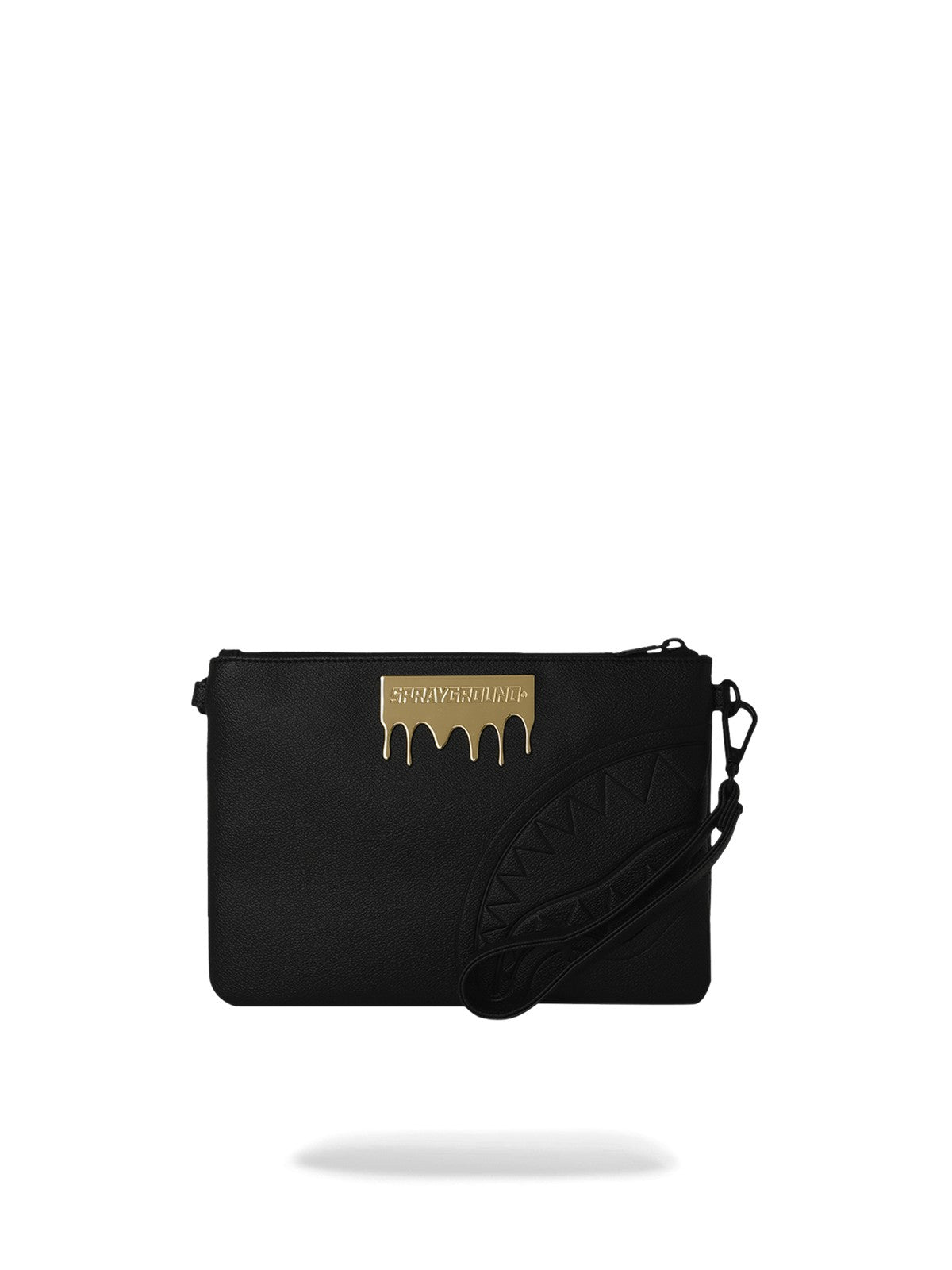 SPRAYGROUND Pochette Unisex adulto GOLD BRICK LUX CROSSBODY POUCHETTE 910B9044NSZ Nero gioboutiqueweb