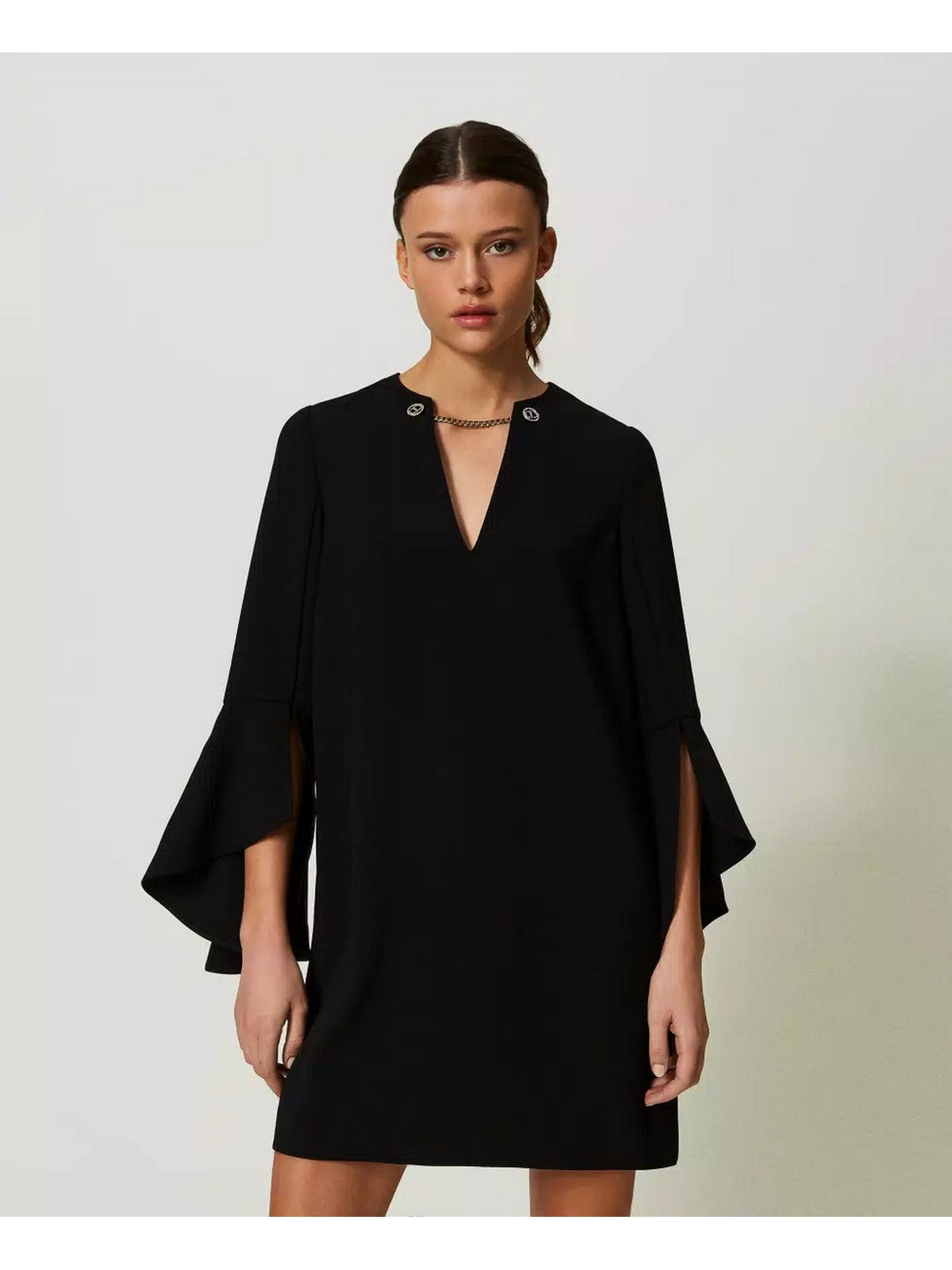 Twinset woman dress 241tp2292 00006 black