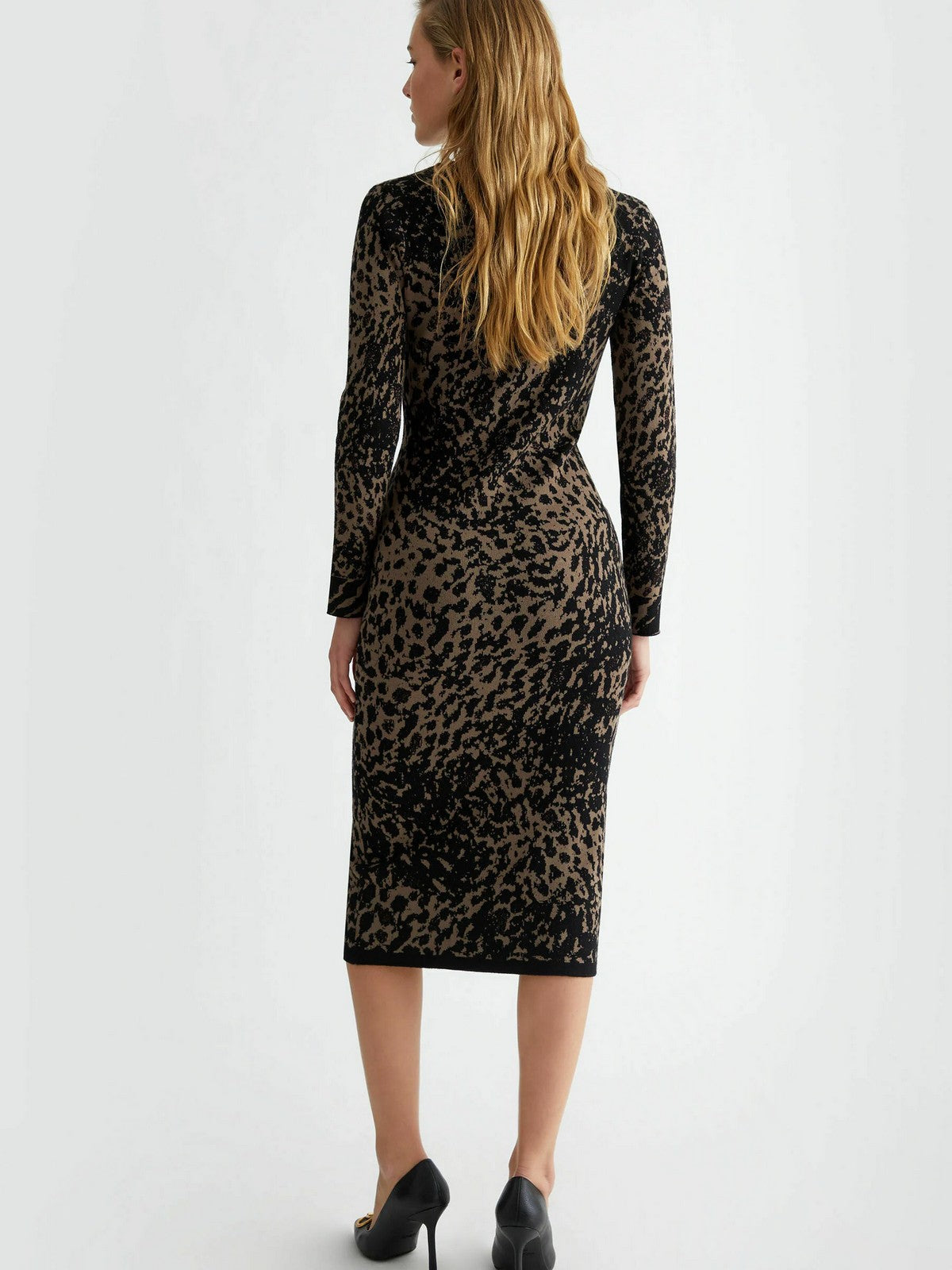 LIU JO BLACK Abito Donna  CF4431MA95H N9851 Marrone gioboutiqueweb