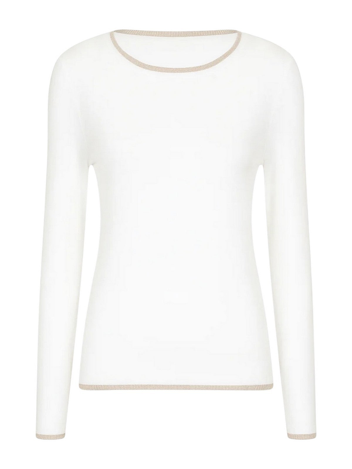 LIU JO WHITE Maglia Donna  MF5226MS49I 10701 BIANCO LANA
