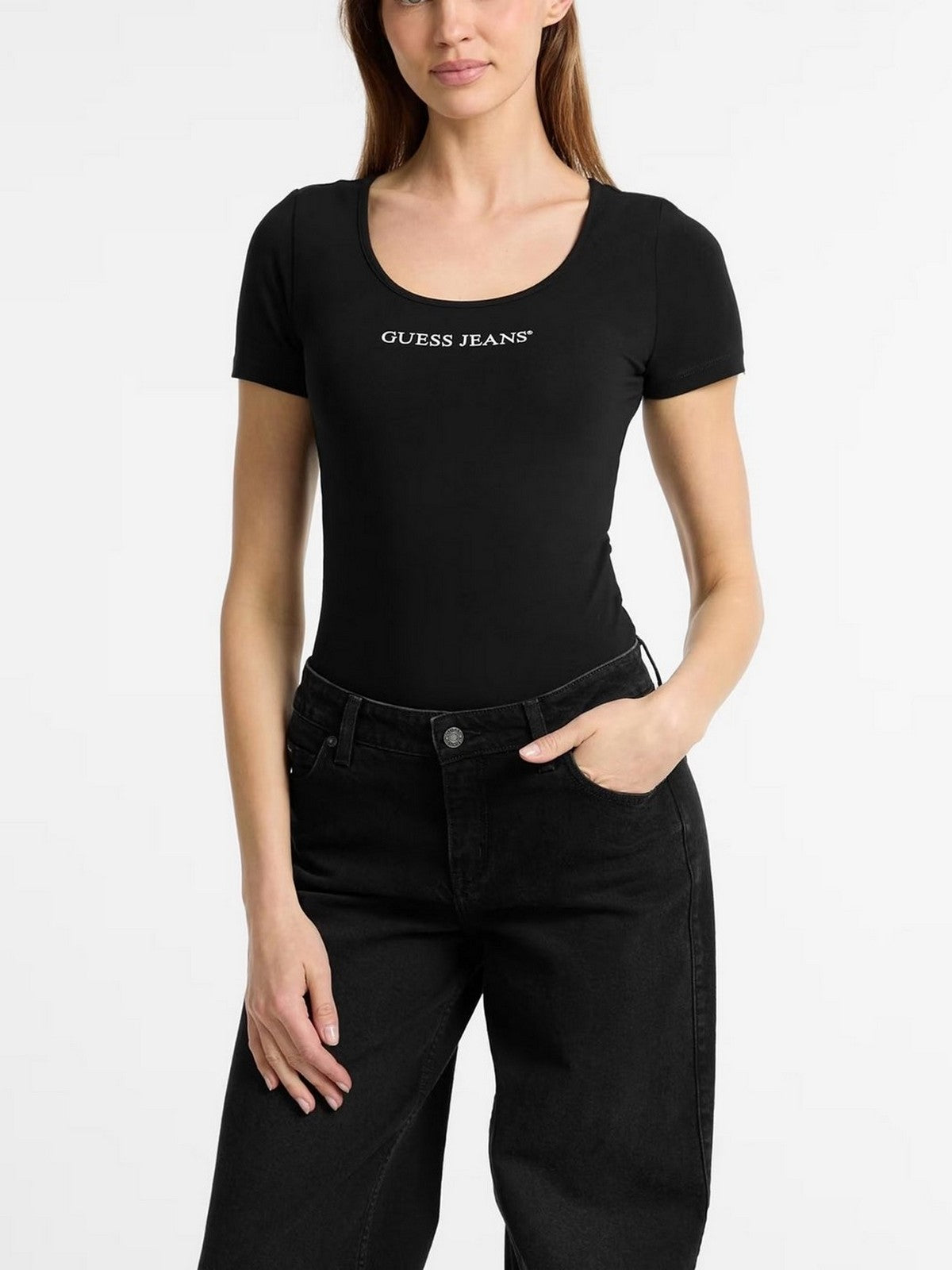 GUESS Body Donna GJ SL BODYSUIT W5GP25 J1314 JBLK Nero gioboutiqueweb