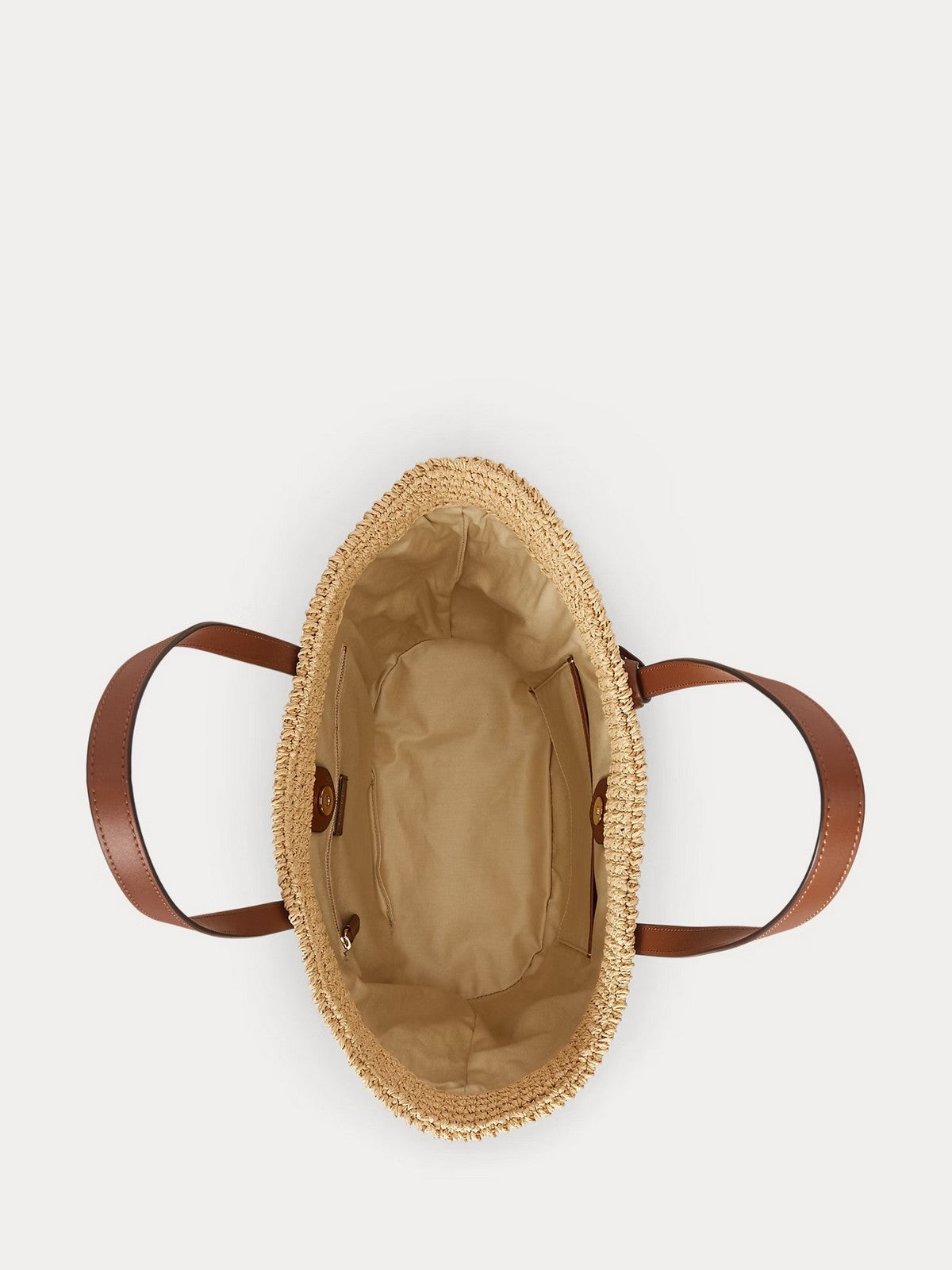 LAUREN RALPH LAUREN Borsa Donna LAINEY LG TT-TOTE-LARGE 431982179 001 NATURAL/LAUREN TAN gioboutiqueweb