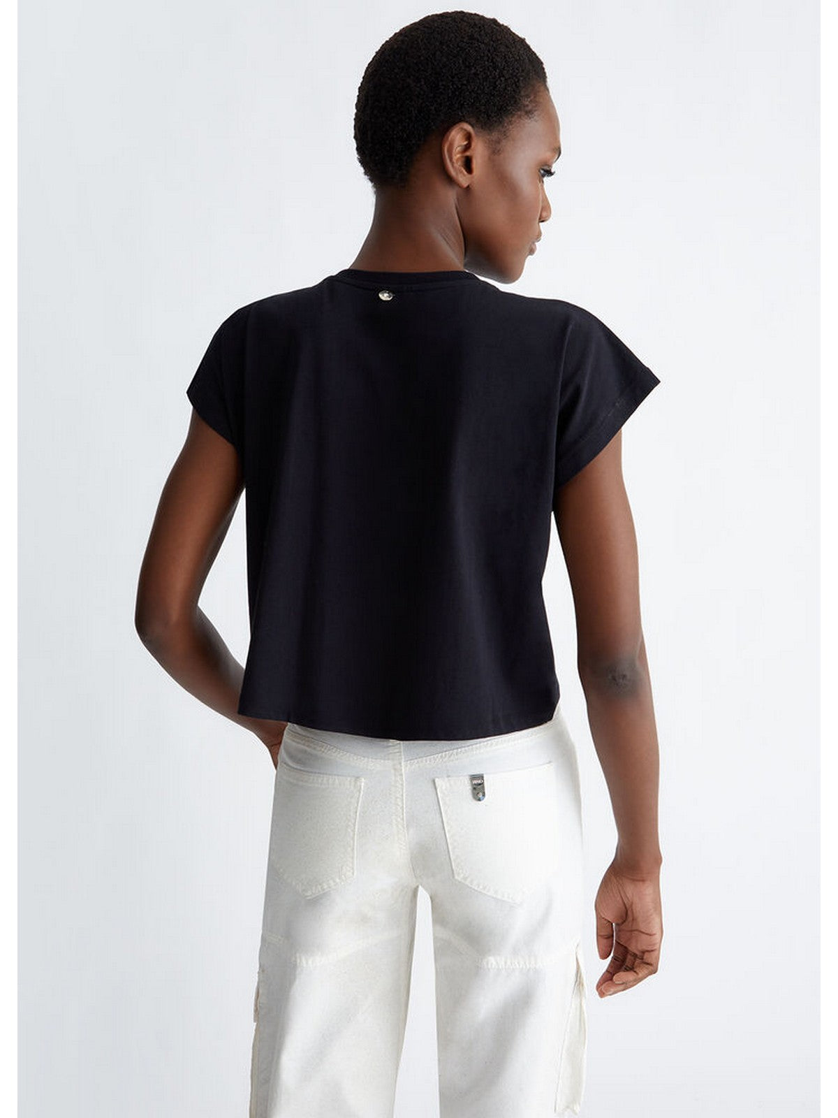 LIU JO BLACK T-Shirt e Polo Donna  CA4444J5003 N9196 Nero