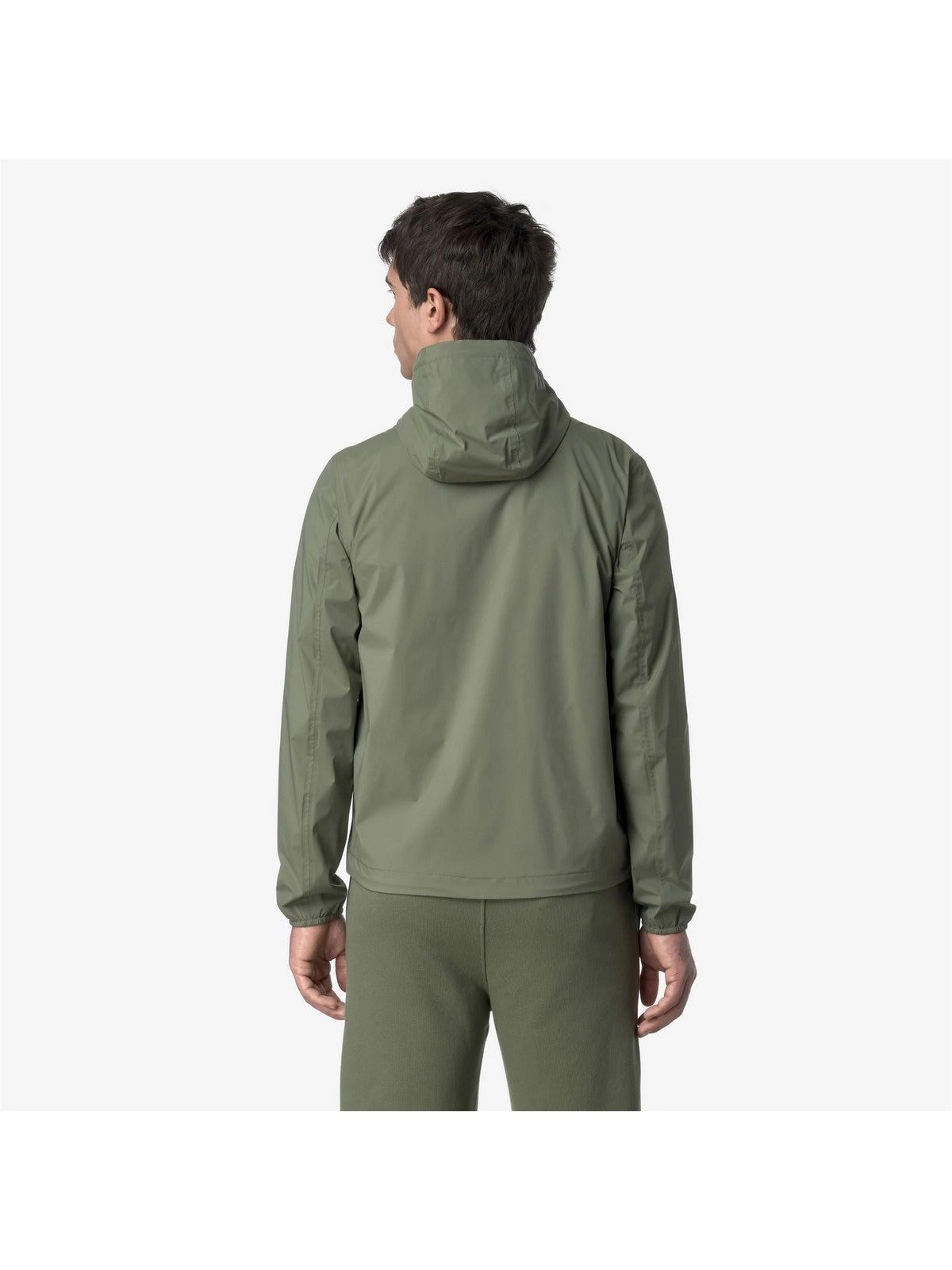 K-WAY Giubbino Uomo Jack  Stretch Nylon Jersey K3123UW V15 Green Lichen gioboutiqueweb