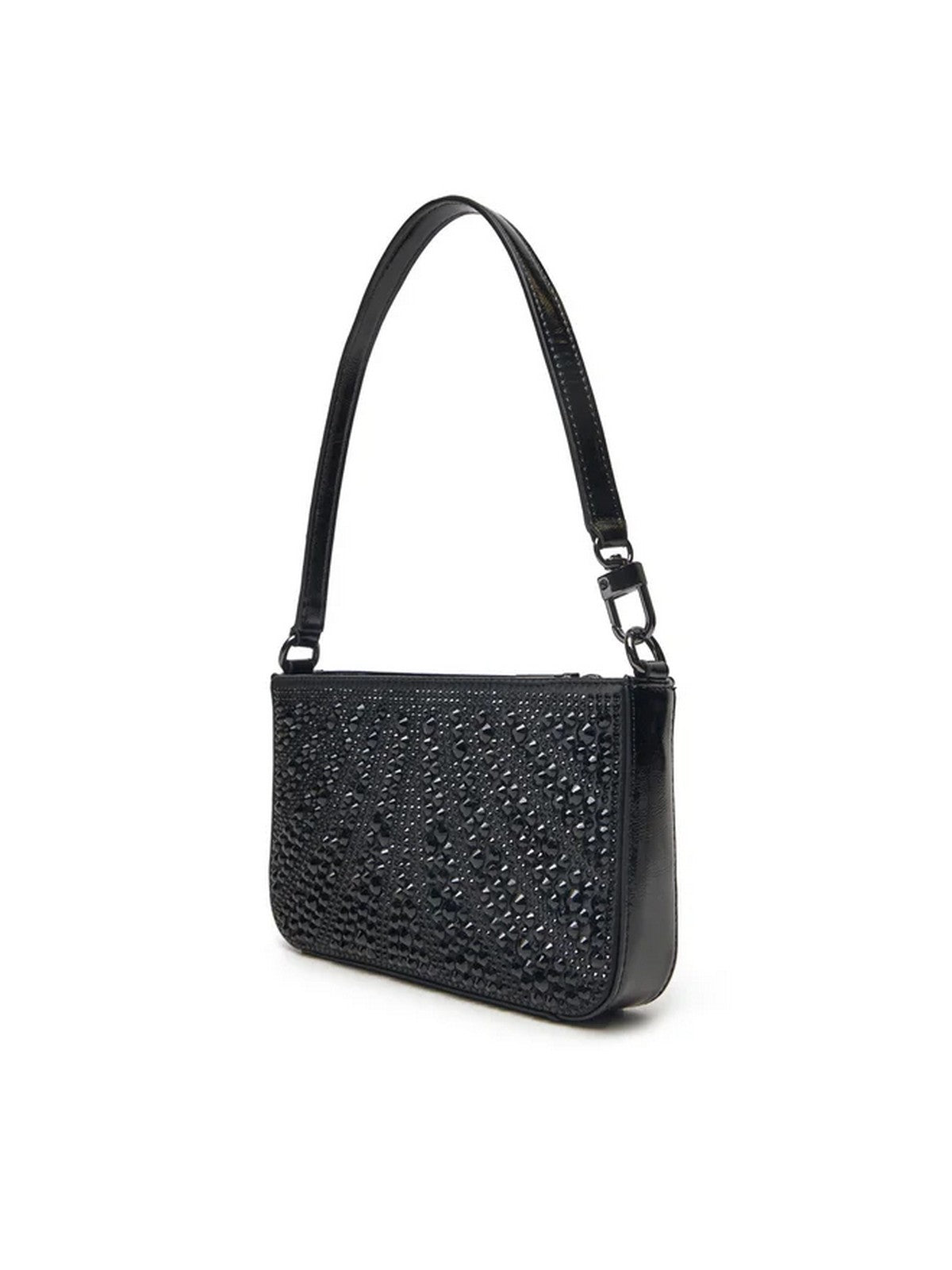 GUESS Borsa Donna BEAUVOIR MINI TOP ZIP SHDR BAG HWXM95 28720 BLA Nero gioboutiqueweb