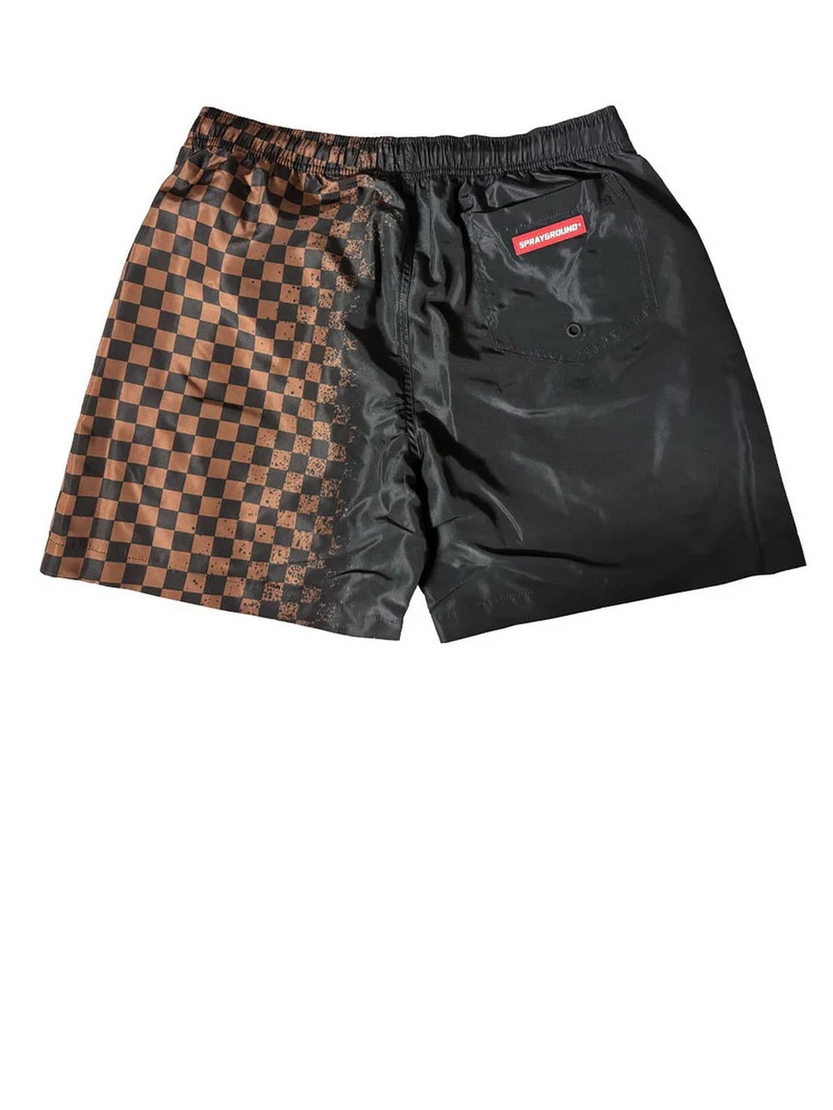SPRAYGROUND Costume da bagno Uomo SPRAY SIP BROWN SWIM TRUNKS SP918BLK BLACK gioboutiqueweb