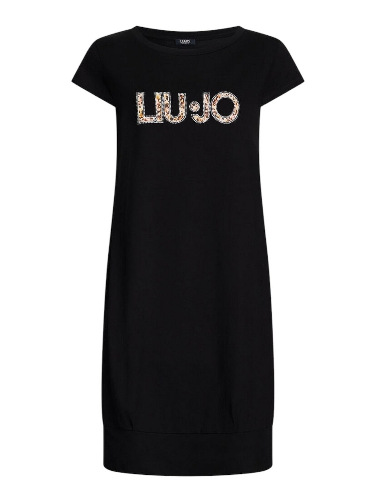 LIU JO BEACHWEAR Abito Donna  VA5194JS003 M9330 Nero/anim.rouge gioboutiqueweb