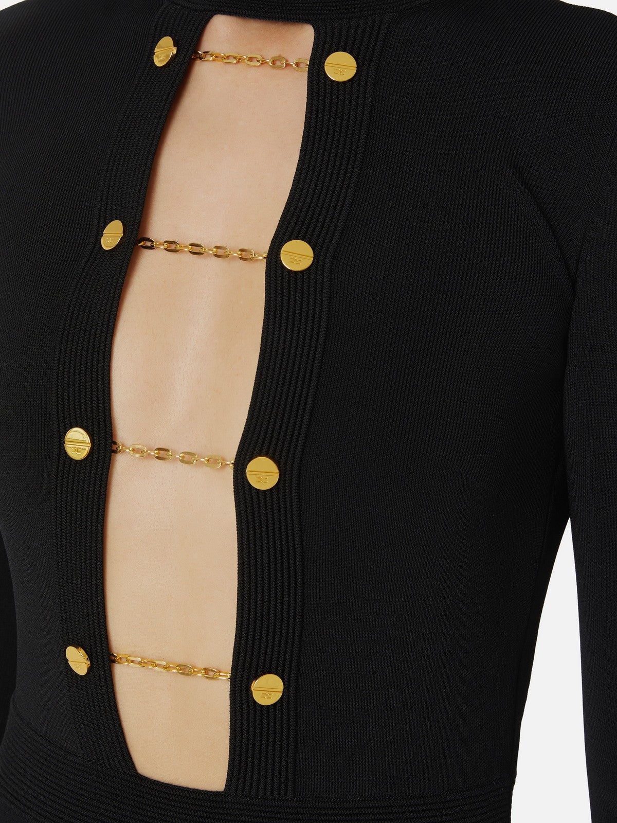 ELISABETTA FRANCHI Abito Donna  AM29S57E2 110 Nero gioboutiqueweb