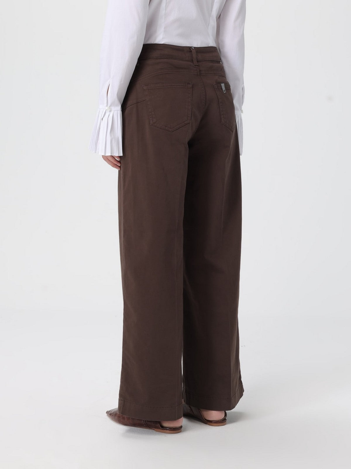 LIU JO WHITE Pantalone Donna  MF5406T8191 90915 CIOCCOLATO
