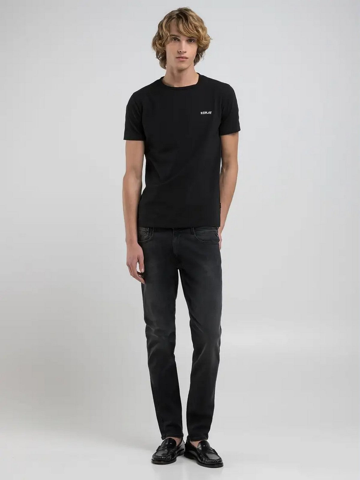 REPLAY Jeans Uomo  M914000103C36 097 DARK GREY gioboutiqueweb