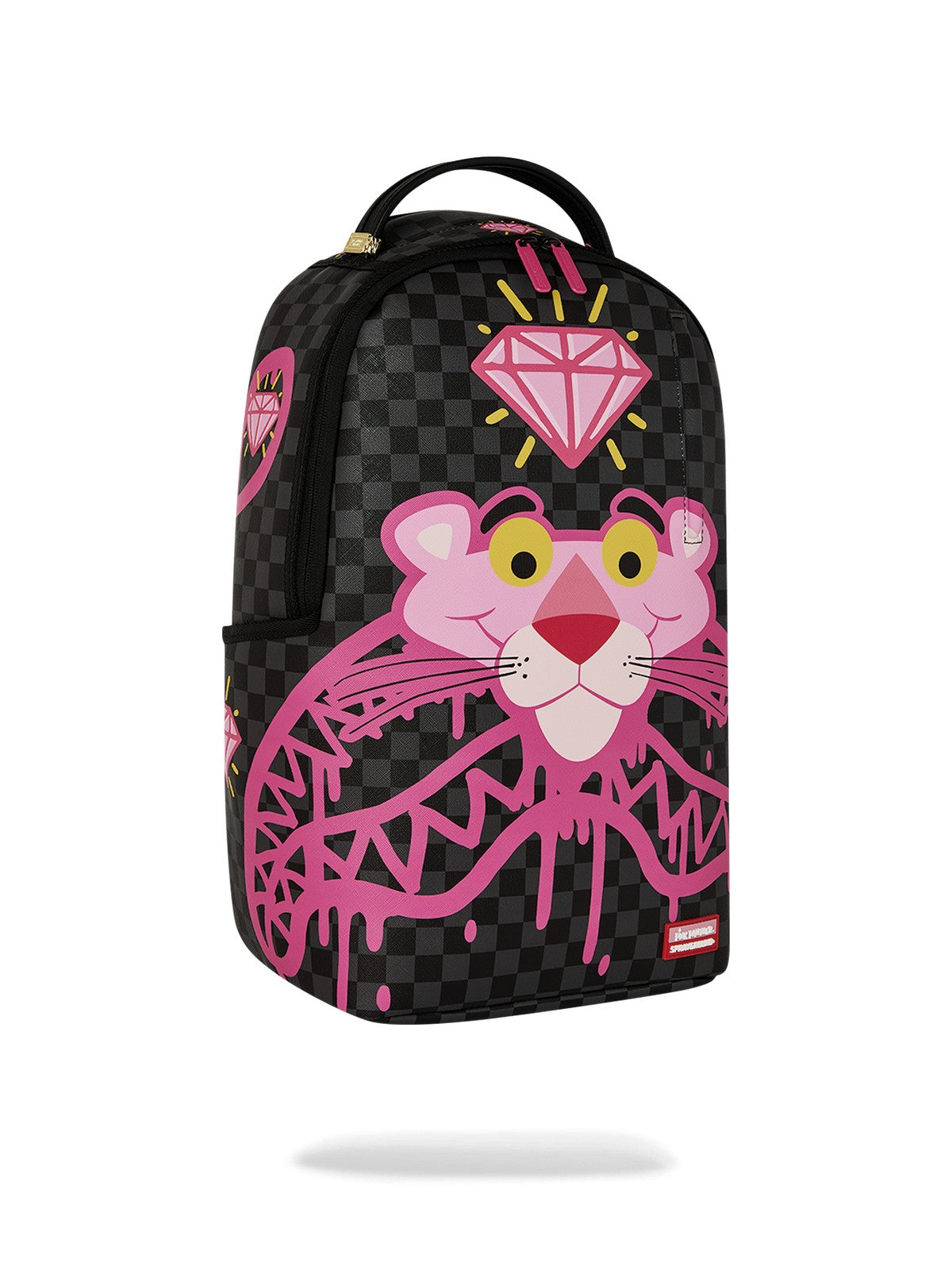 SPRAYGROUND Zaino Unisex adulto PINK PANTHER  DRIPPY DIAMONDS DLXSV BACKPACK 910B8790NSZ Nero gioboutiqueweb