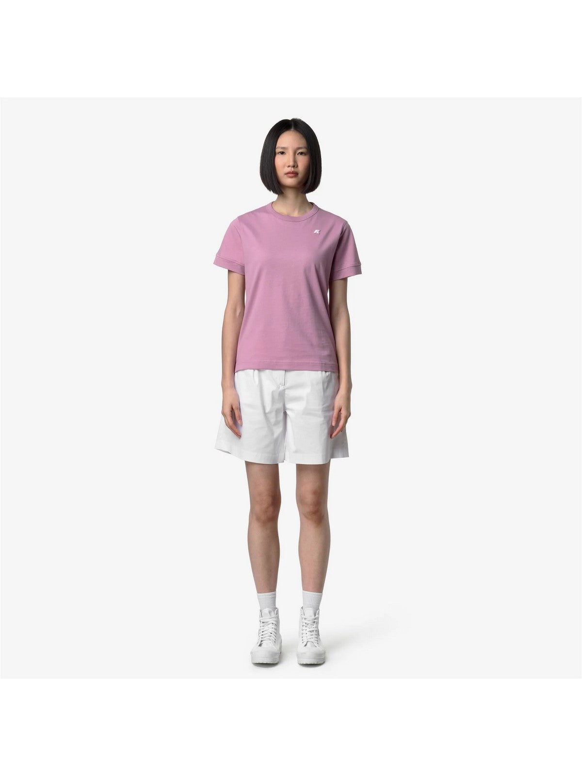 K-WAY T-shirt Donna EMEL JERSEY K2122UW H41 VIOLET GLICINE gioboutiqueweb