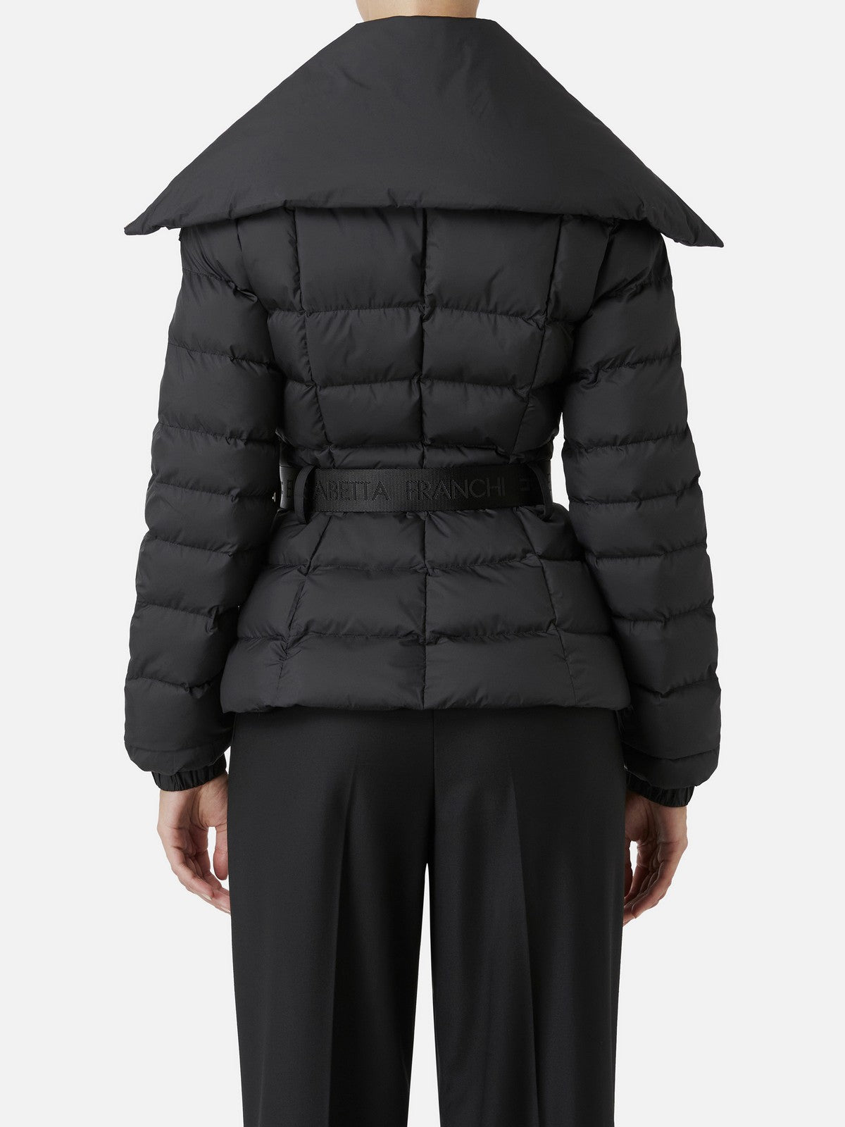 ELISABETTA FRANCHI Piumino Donna  PI76D46E2 110 Nero gioboutiqueweb