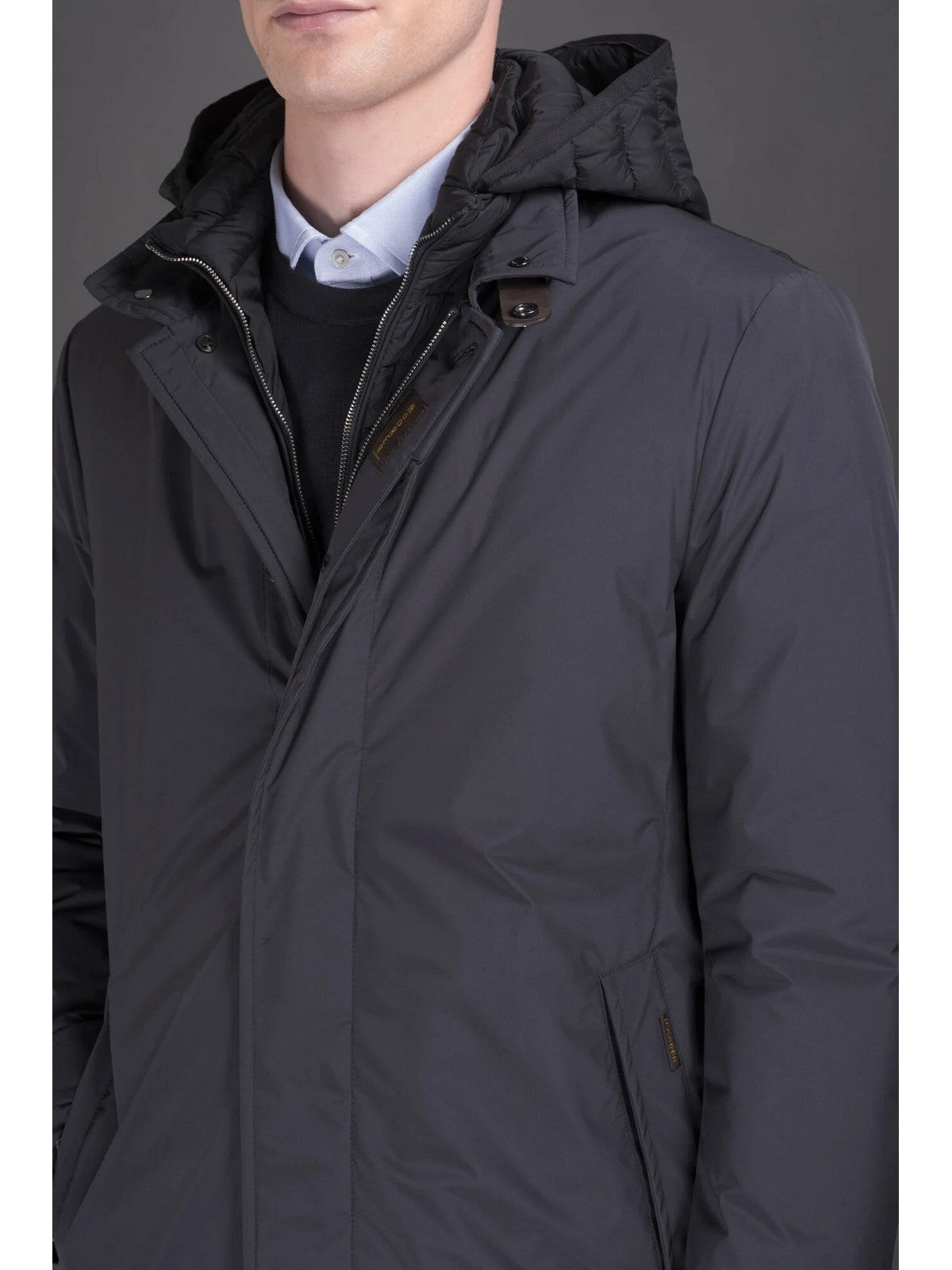 MOORER Giubbino Uomo RAFFAELLO-STP MOUGI100261 TEPA023 U0498 BLU gioboutiqueweb