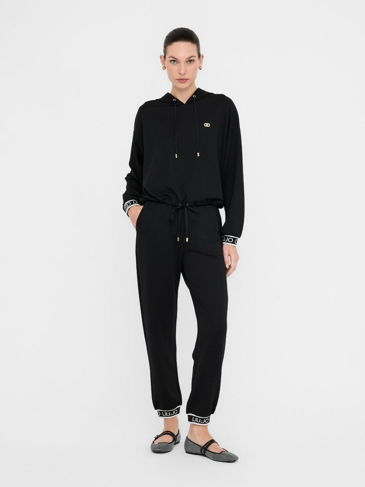 LIU JO SPORT Woven Pants Donna  TF5284J4747 R9342 Nero/nero lux