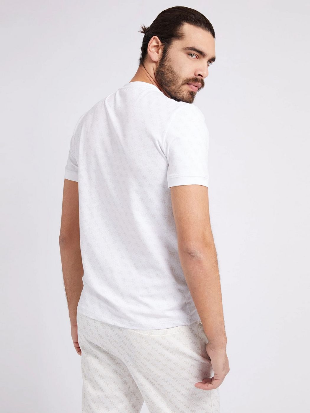 GUESS SPORT T-Shirt e Polo Uomo  Z2BI09 J1314 P05N 4G AOP PURE WHITE gioboutiqueweb